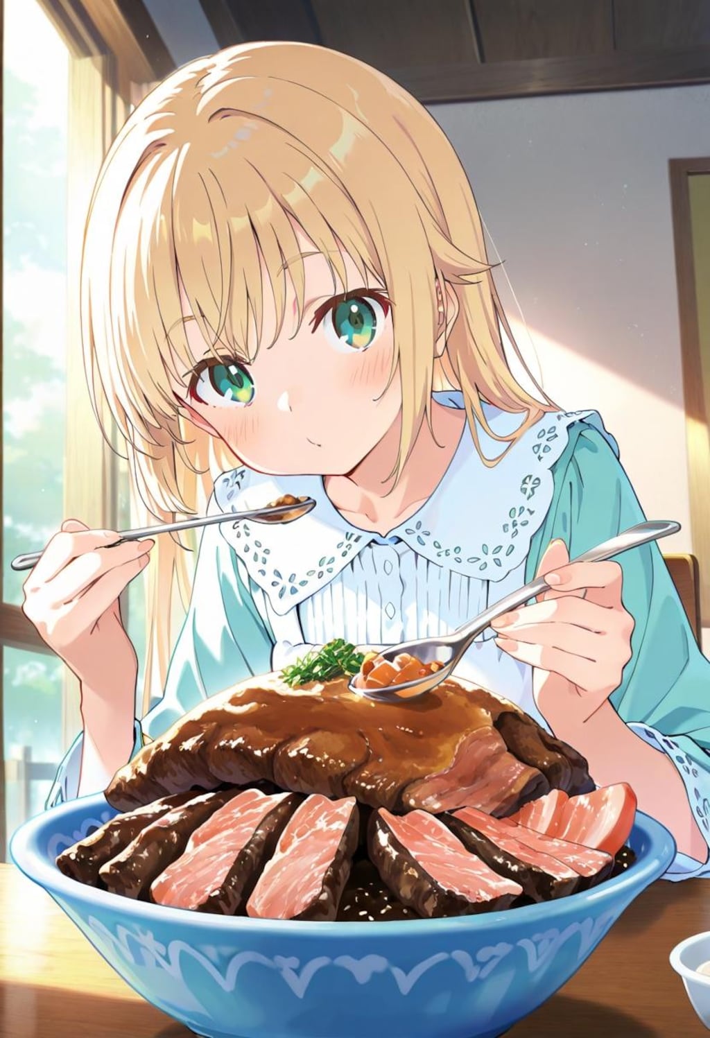 大牛丼特盛、チャレンジ
