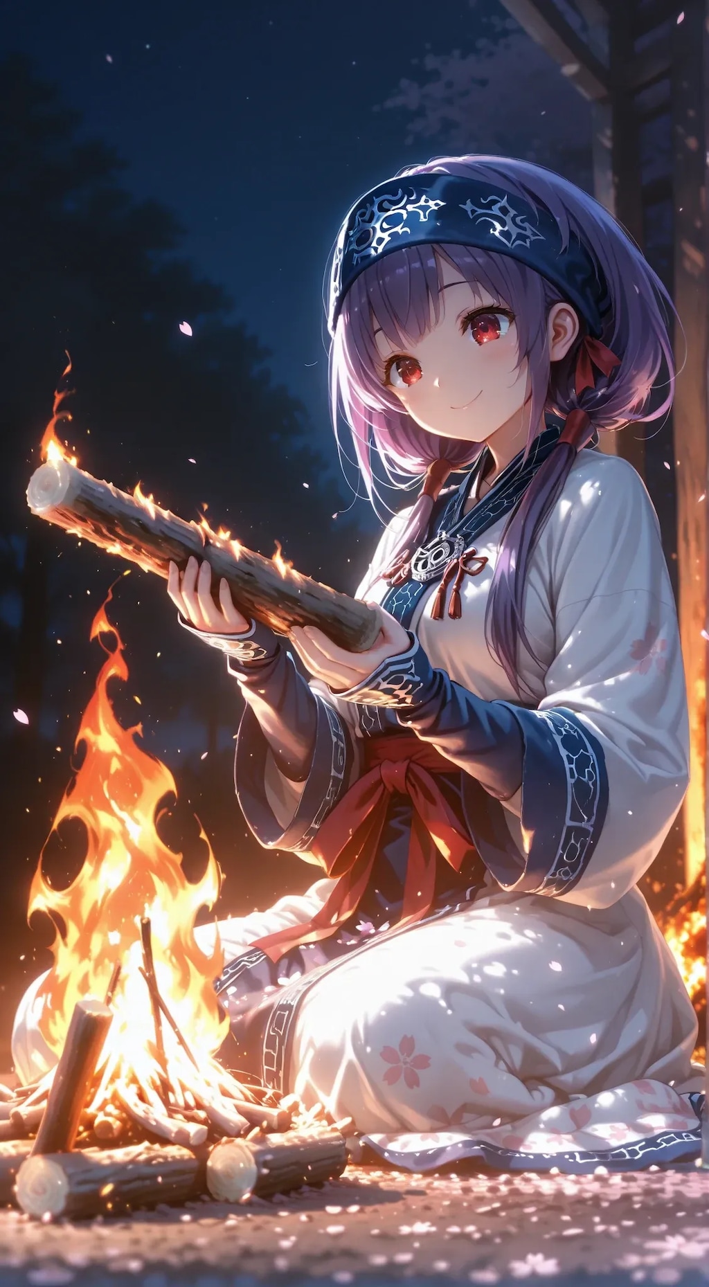 民族衣装の梨子