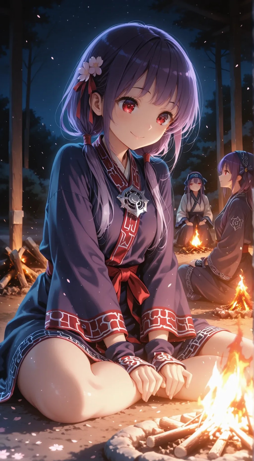 民族衣装の梨子