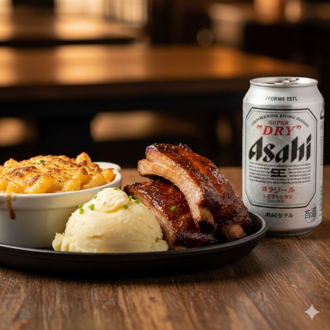 【晩飯】チーズマカロニ、スペアリブ、マッシュポテト、キンキンのやつ | の人気AIイラスト・グラビア