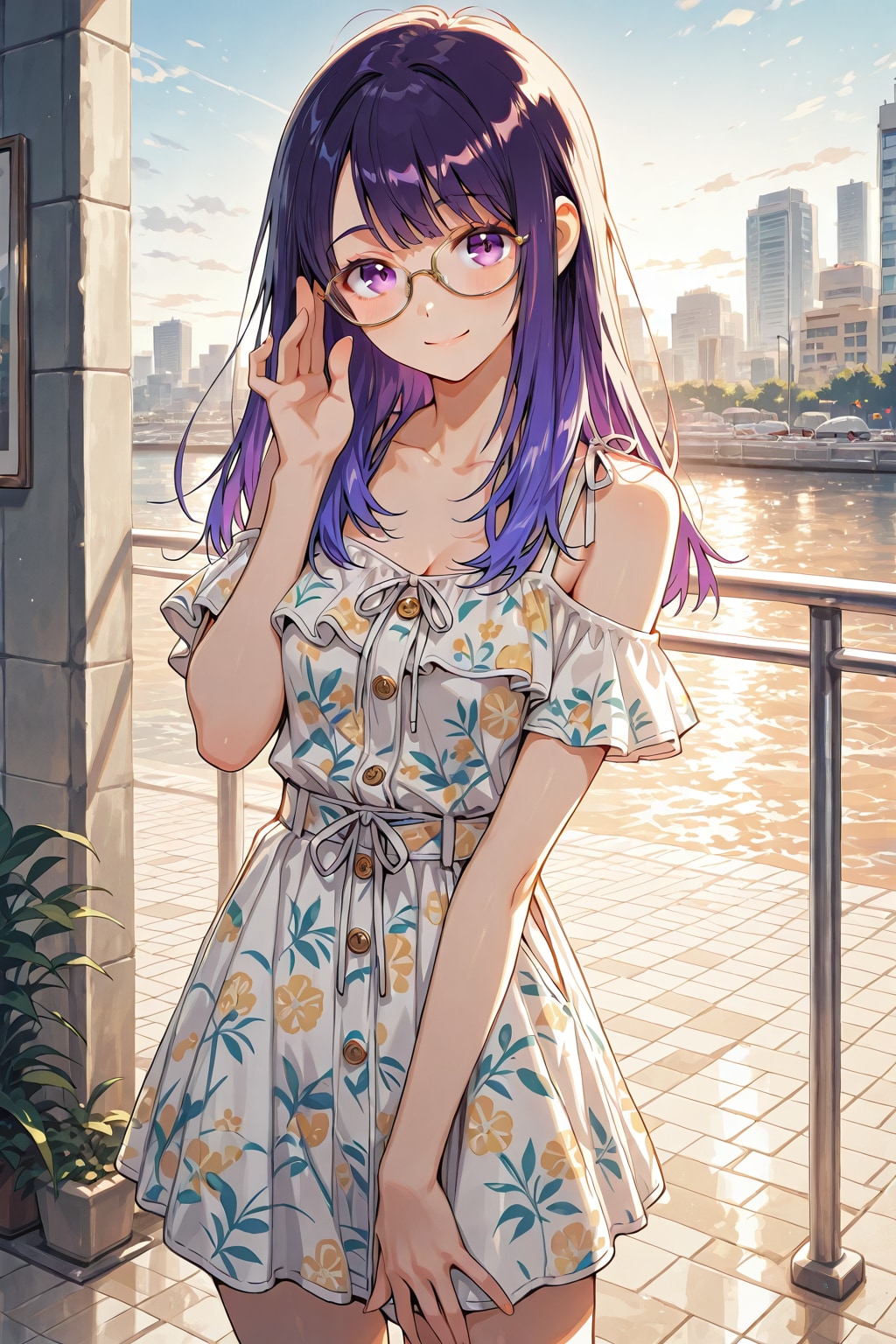 メガネ美少女