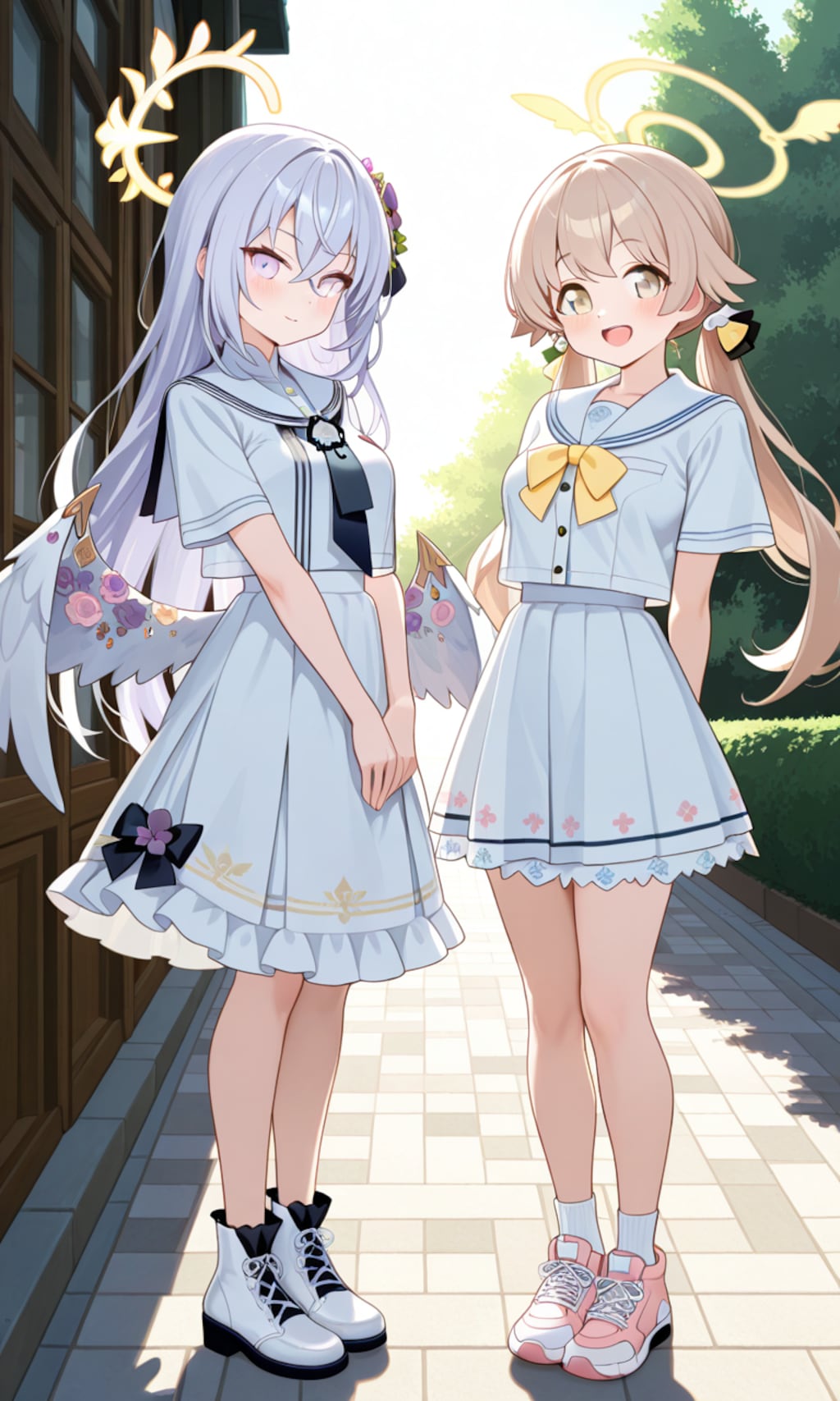 ヒフミとアズサ　夏私服6