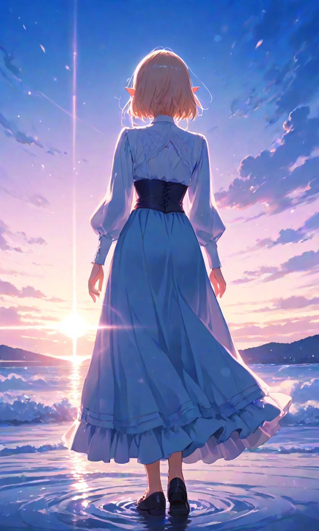 夜明けを待つ人