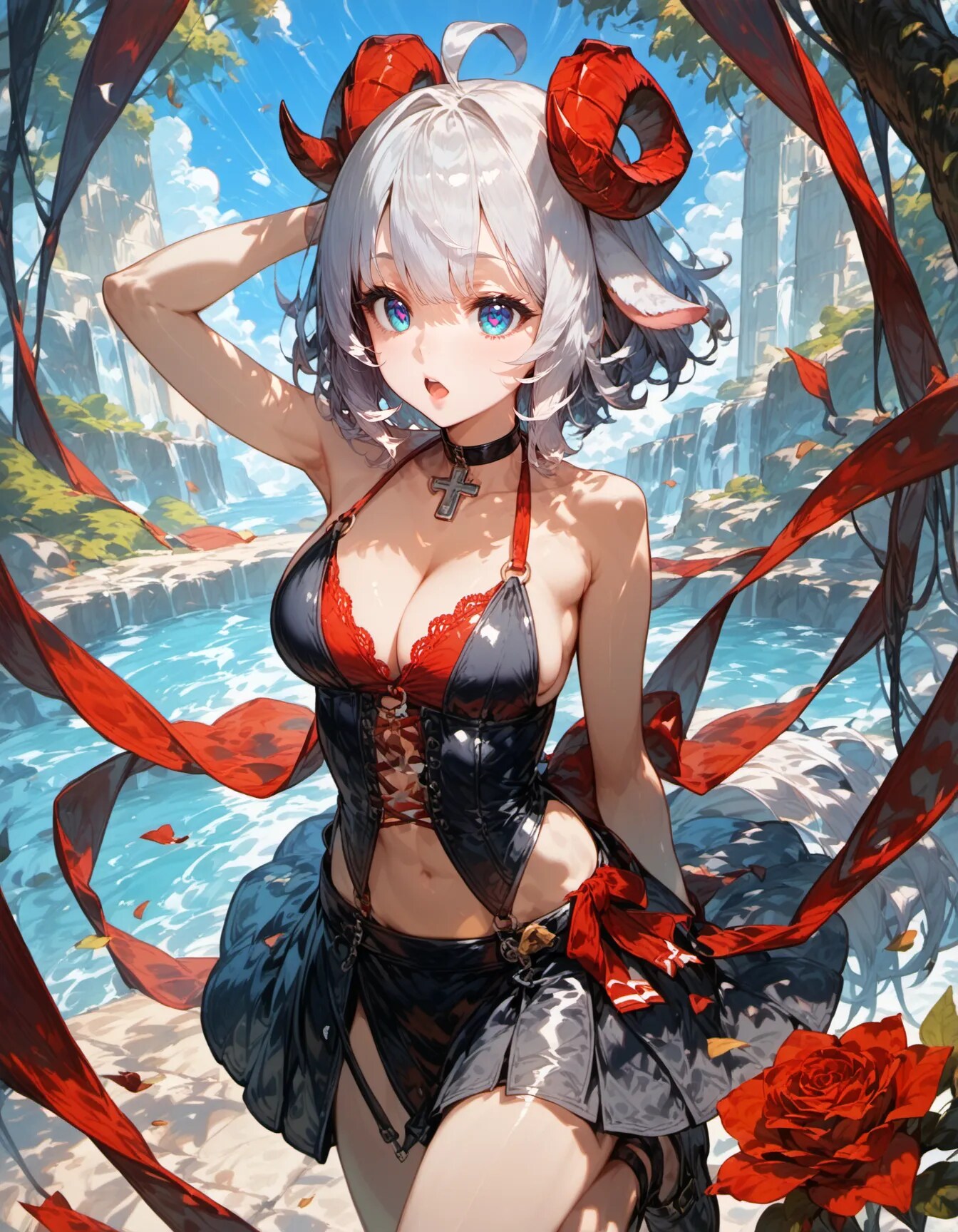 Crimson Horns, Sapphire Eyes