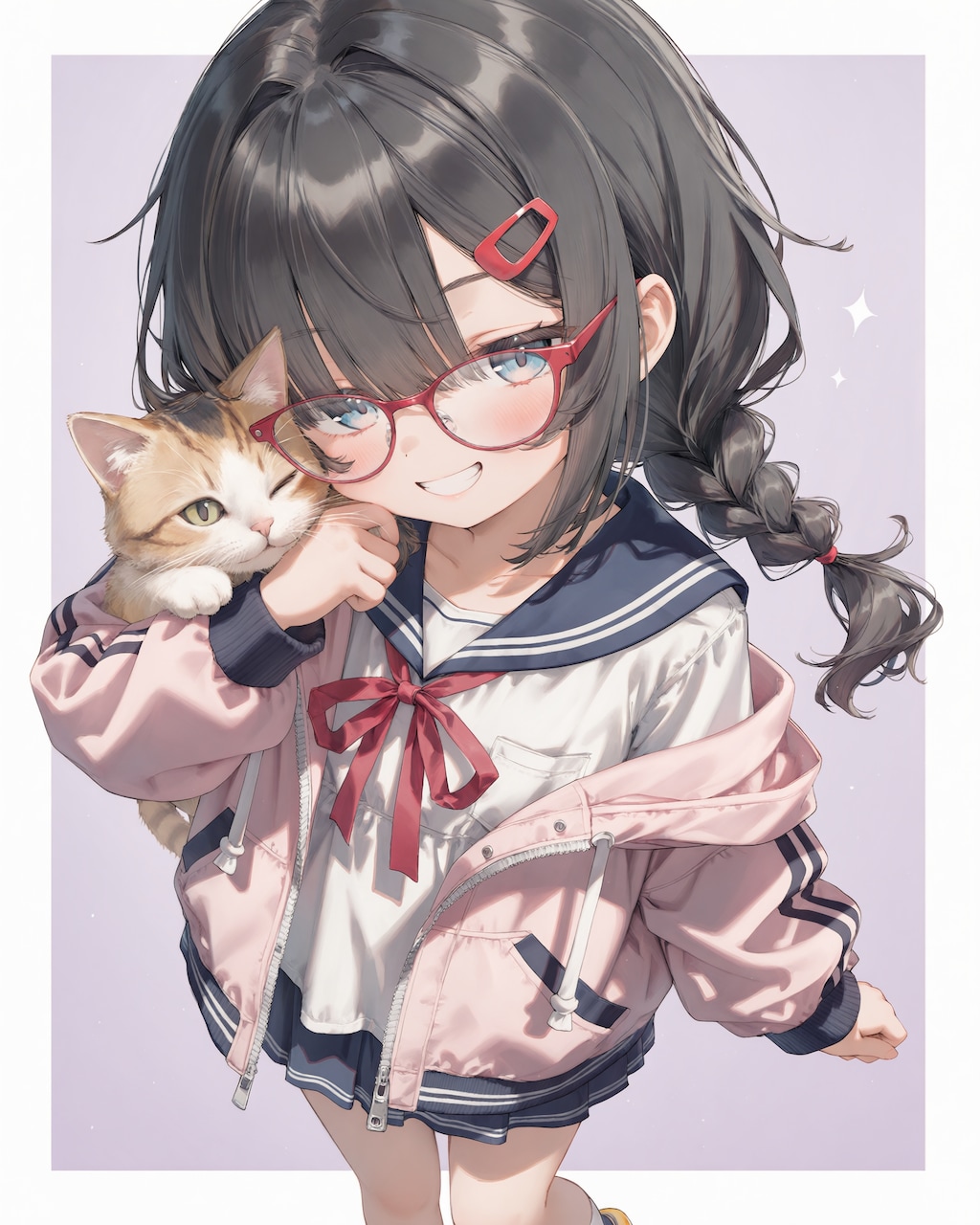 三つ編み眼鏡ちゃん