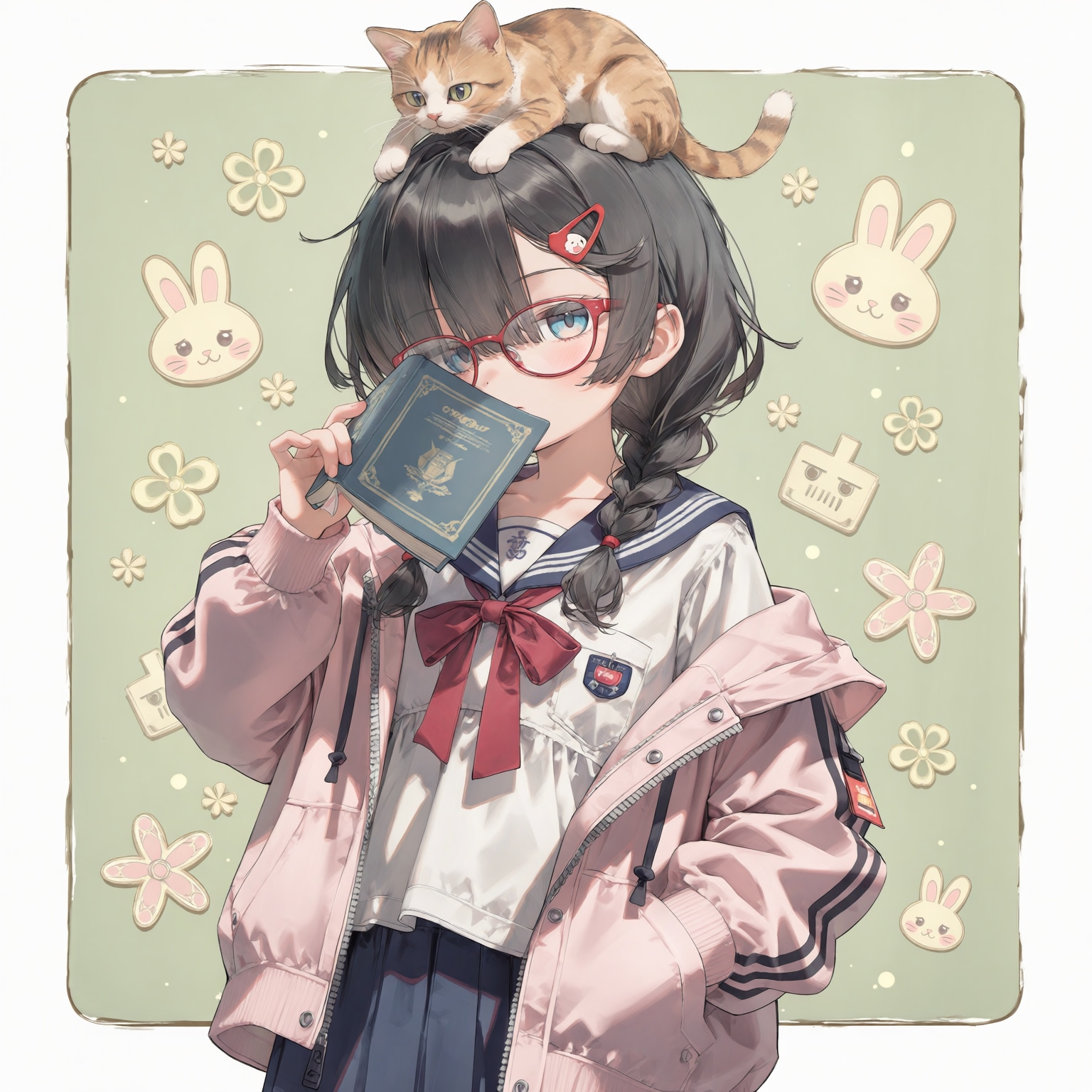 三つ編み眼鏡ちゃん
