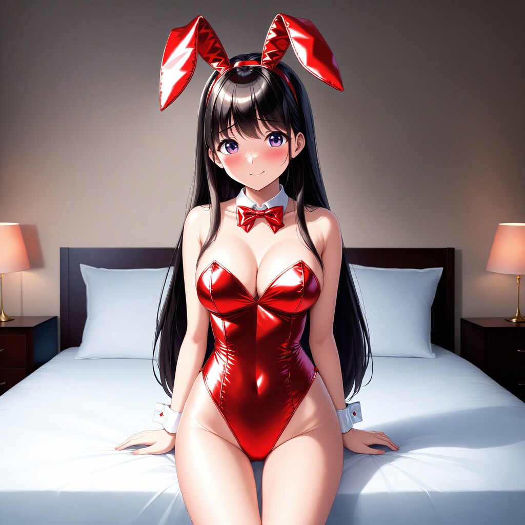 赤バニーガール
