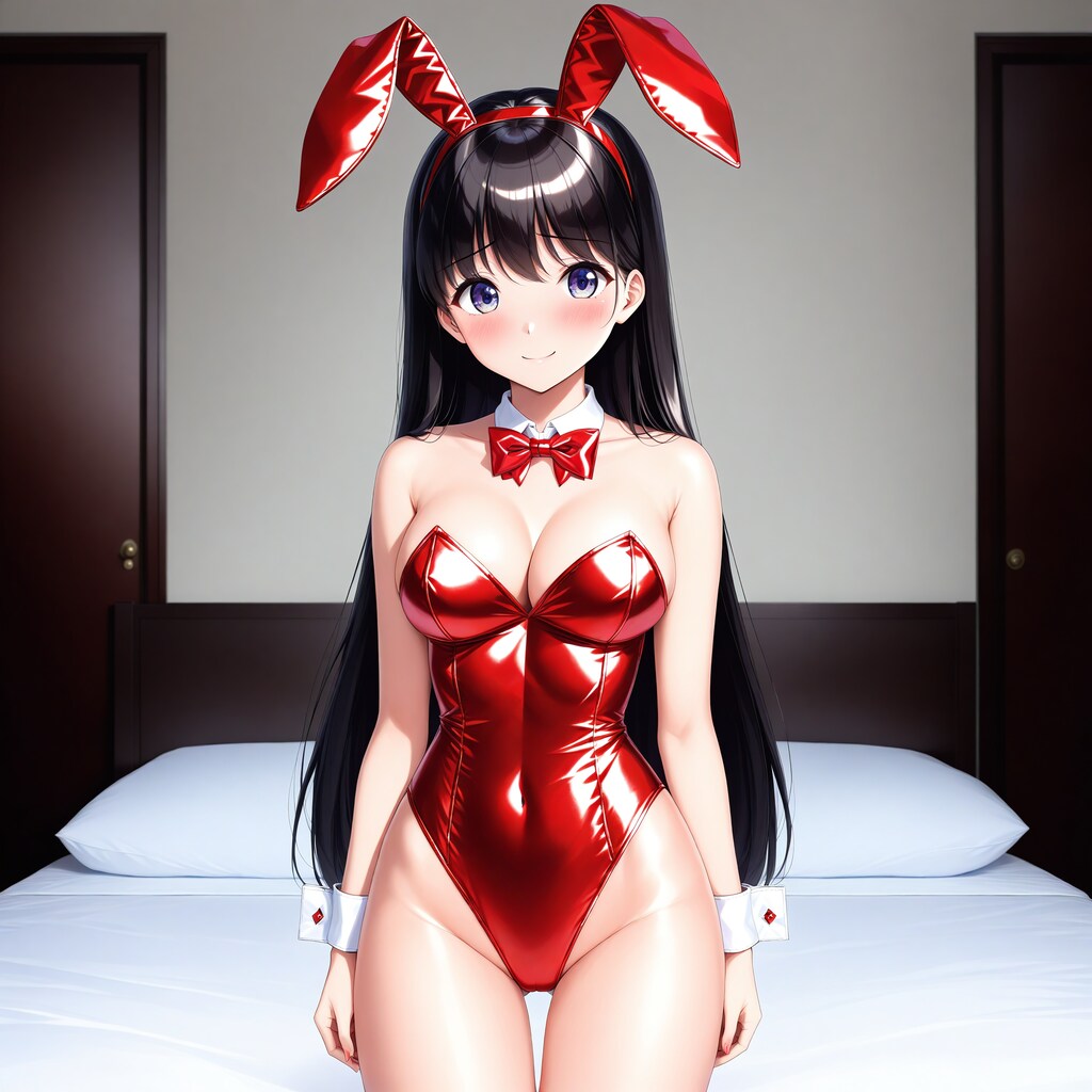 赤バニーガール