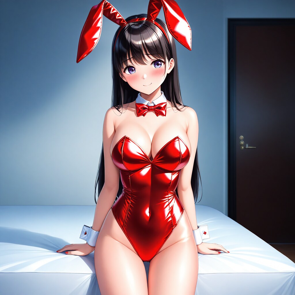 赤バニーガール