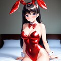 赤バニーガール 2枚目