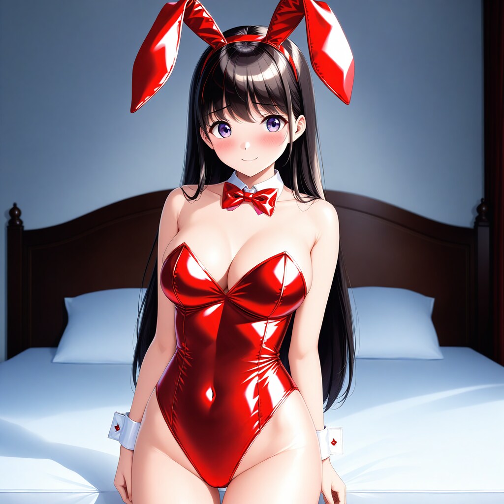 赤バニーガール