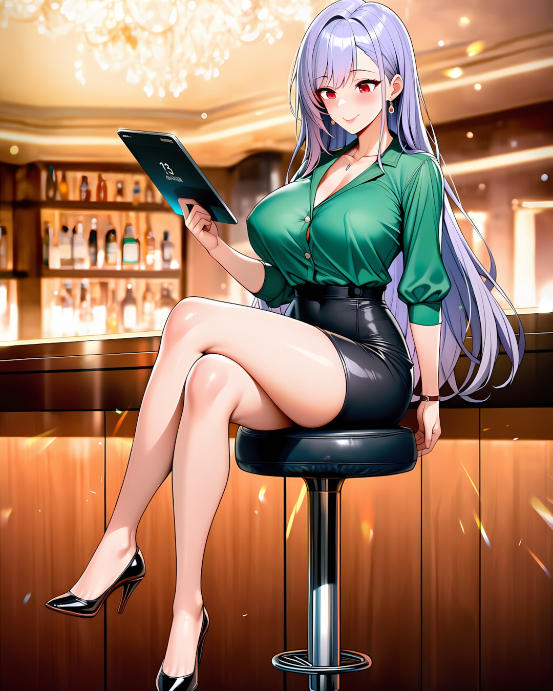 💅真剣な美脚ネイリストミレナの日常🖤 | の人気AIイラスト・グラビア