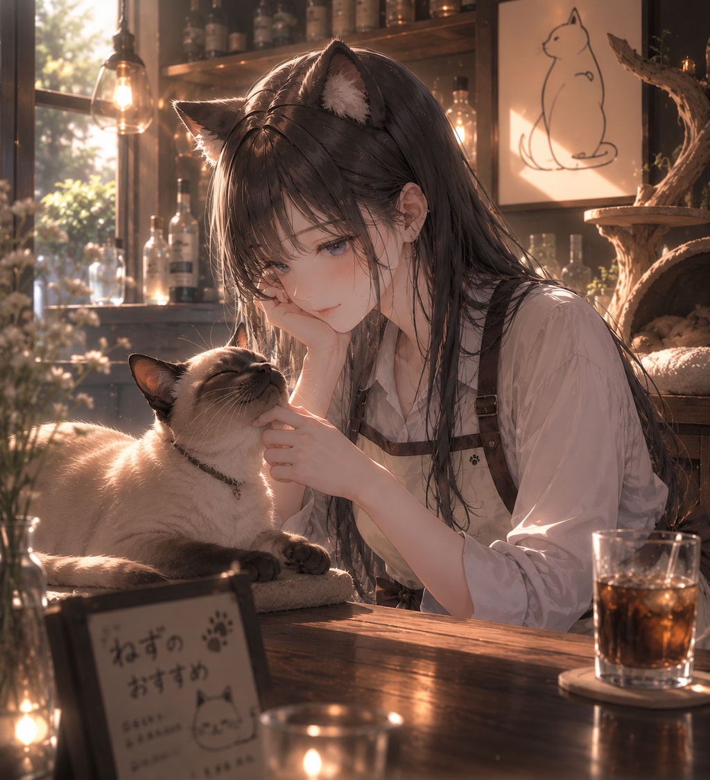 波夷羅ねずは、珈琲と猫の香りにそっと癒される。