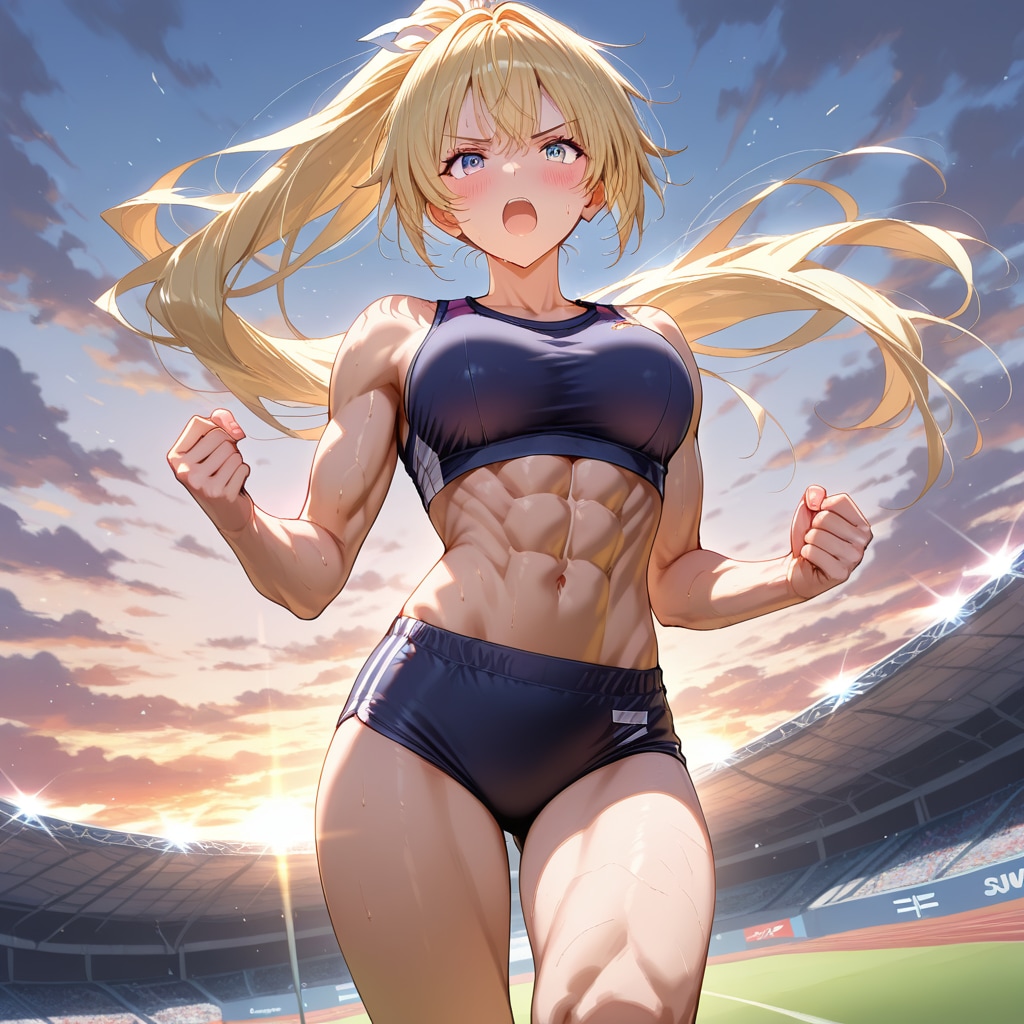 筋肉娘ランニング