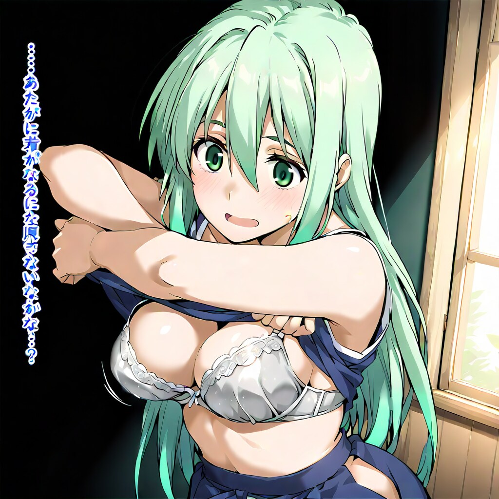 着替え中です056