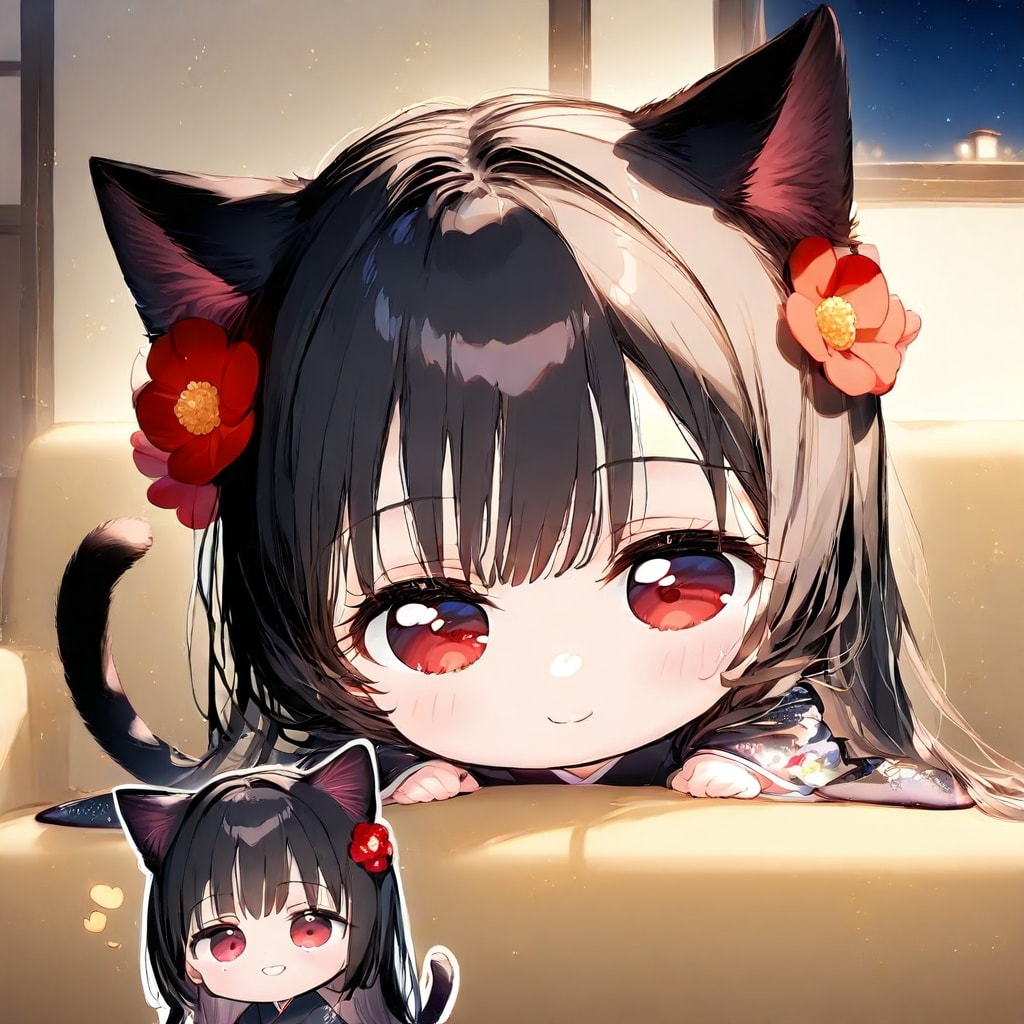 ミニトキヒメ(猫コス) | の人気AIイラスト・グラビア