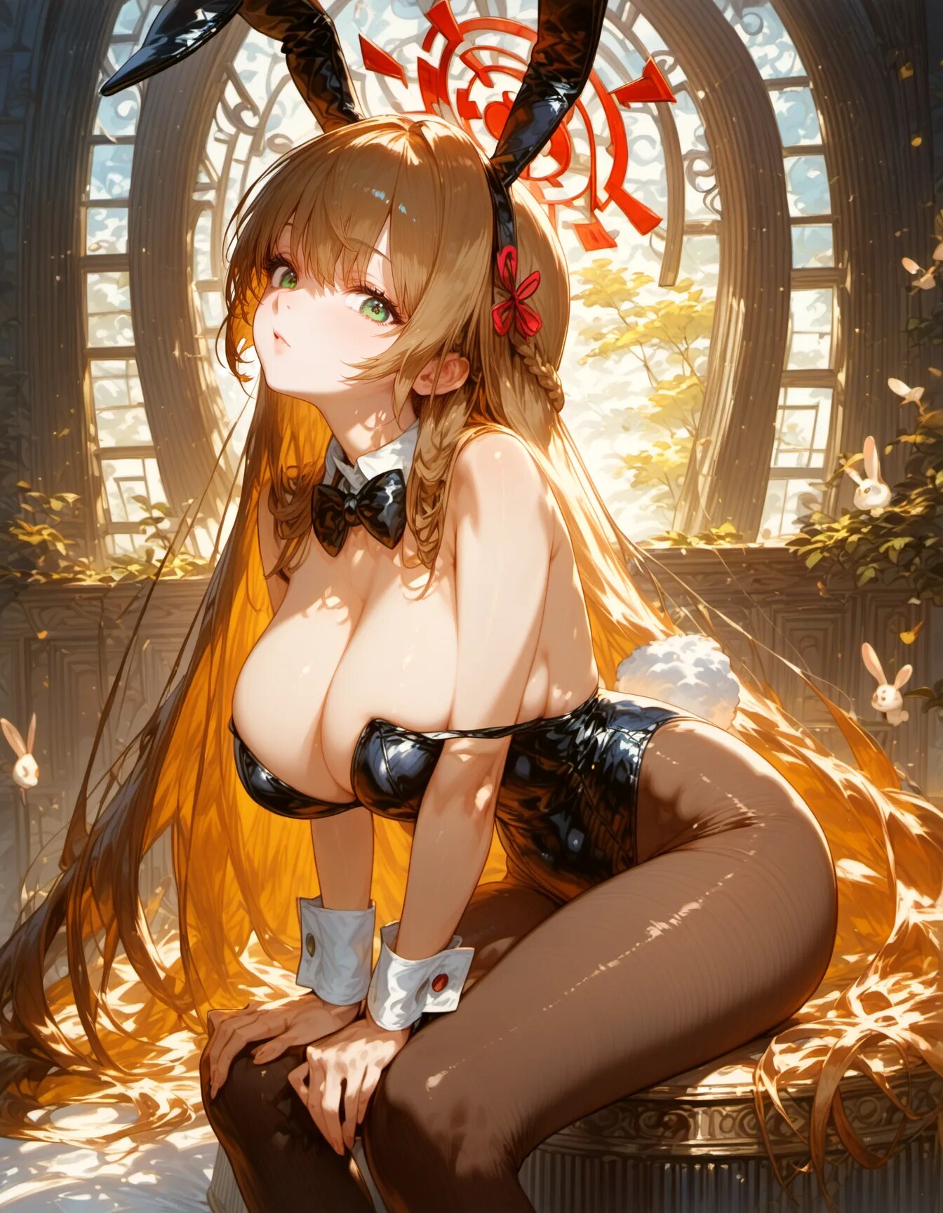 Golden Bunny Elegance