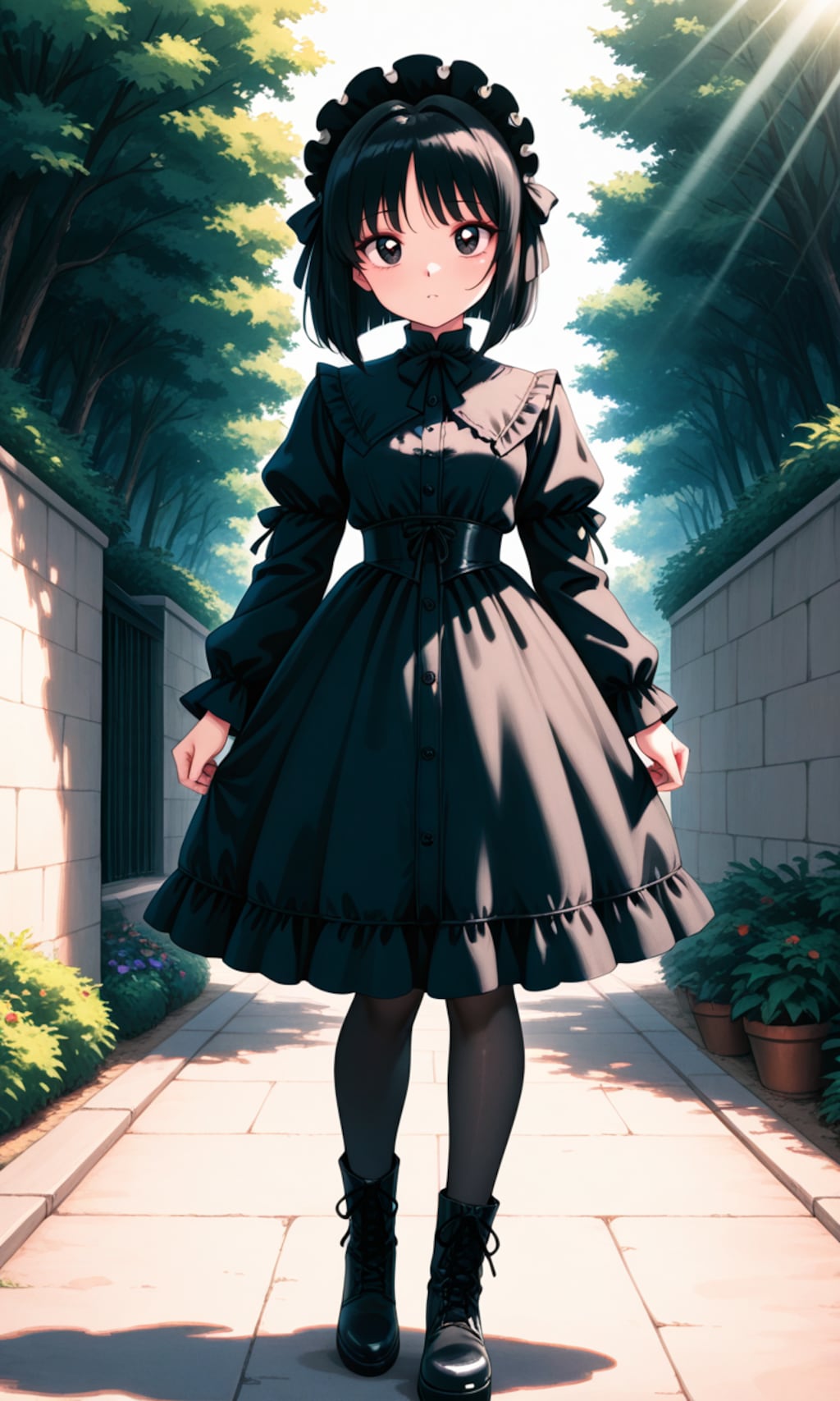 夏のゴスロリ