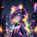 サイバーネオンキャットガール 2枚目