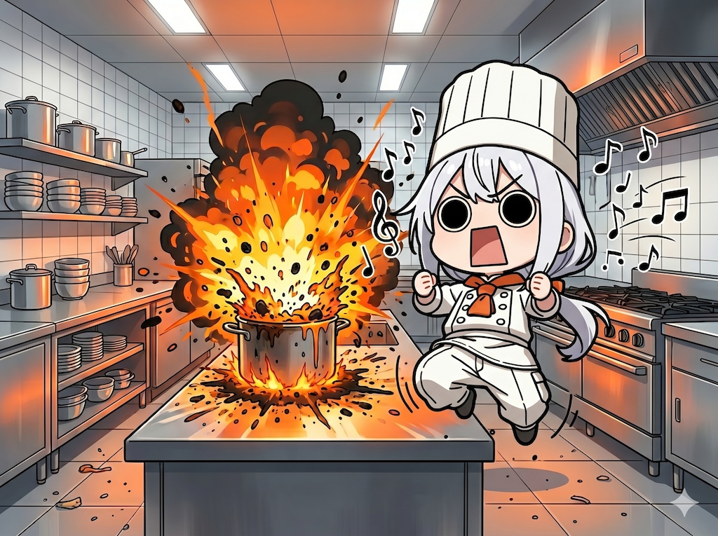 調理してしまいよったえらいこっちゃ嬢