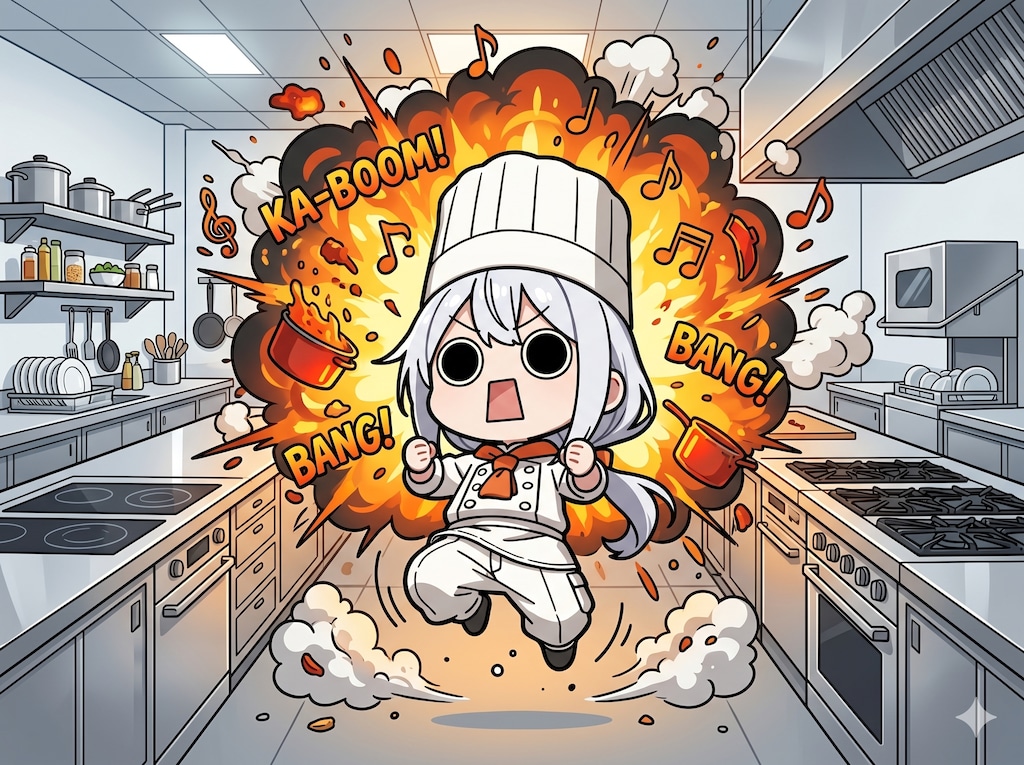 調理してしまいよったえらいこっちゃ嬢