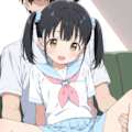 おにいちゃんのお膝に乗ってみた 3枚目