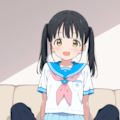 おにいちゃんのお膝に乗ってみた 2枚目