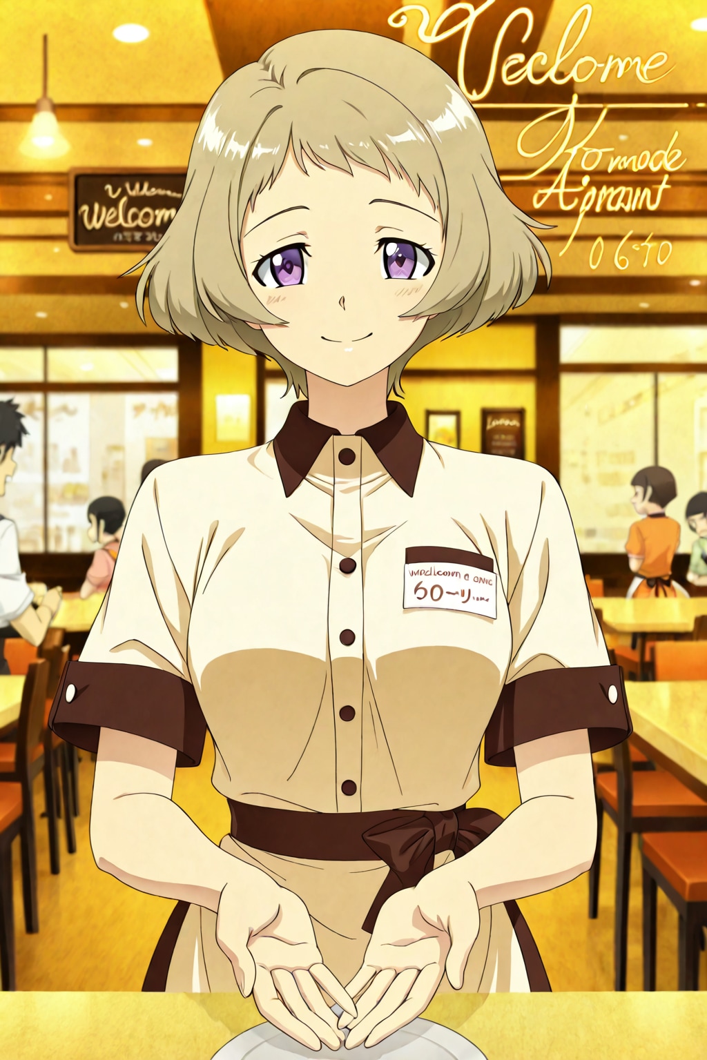 BONSAIウェイトレスバイト穣🍽️❤️ | の人気AIイラスト・グラビア