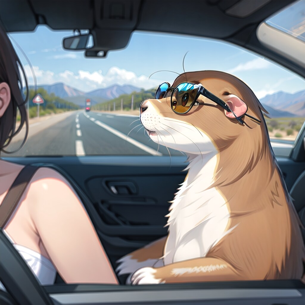 ドライブするプレーリードッグ(失敗) | の人気AIイラスト・グラビア