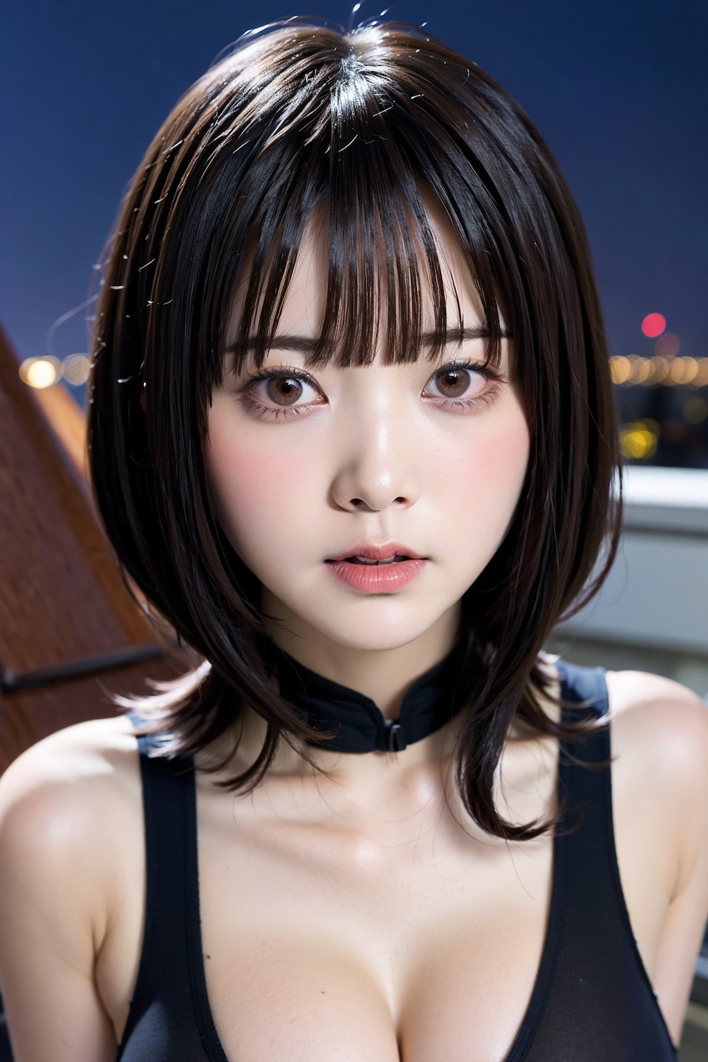 黒ボディースーツ