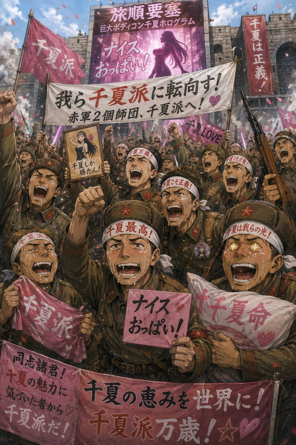 労農赤軍ボディコン千夏転向兵たち | の人気AIイラスト・グラビア