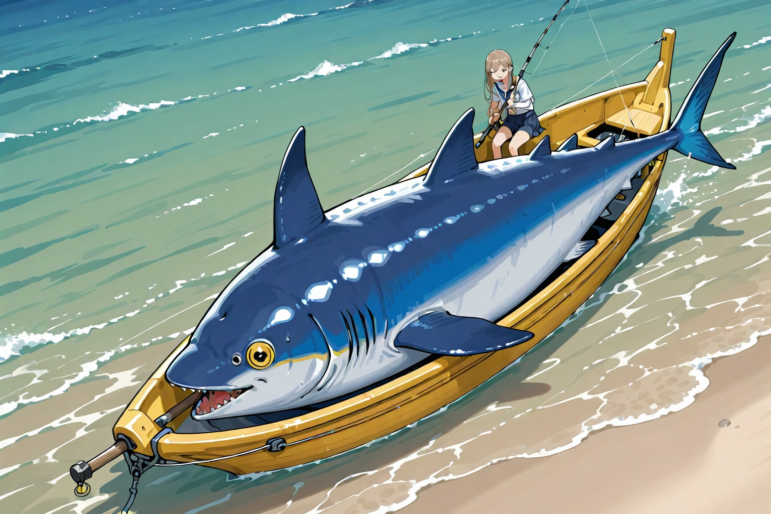 マグロ釣りガール_2026/03/09_02 | の人気AIイラスト・グラビア