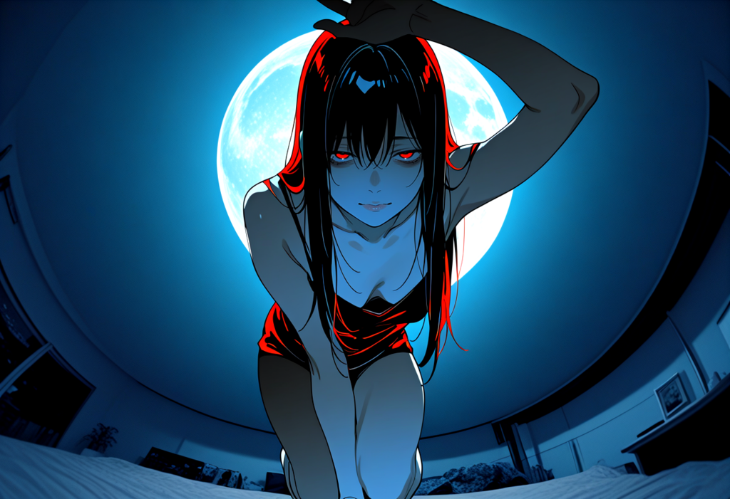 怪談「黒いキャミソールの女」