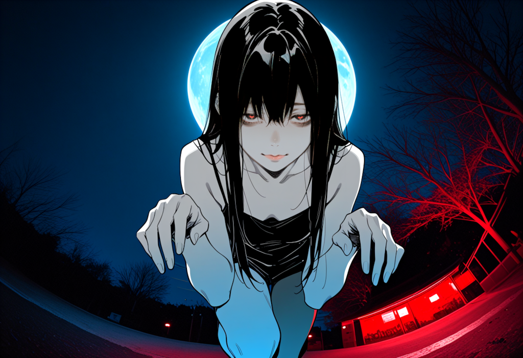 怪談「黒いキャミソールの女」