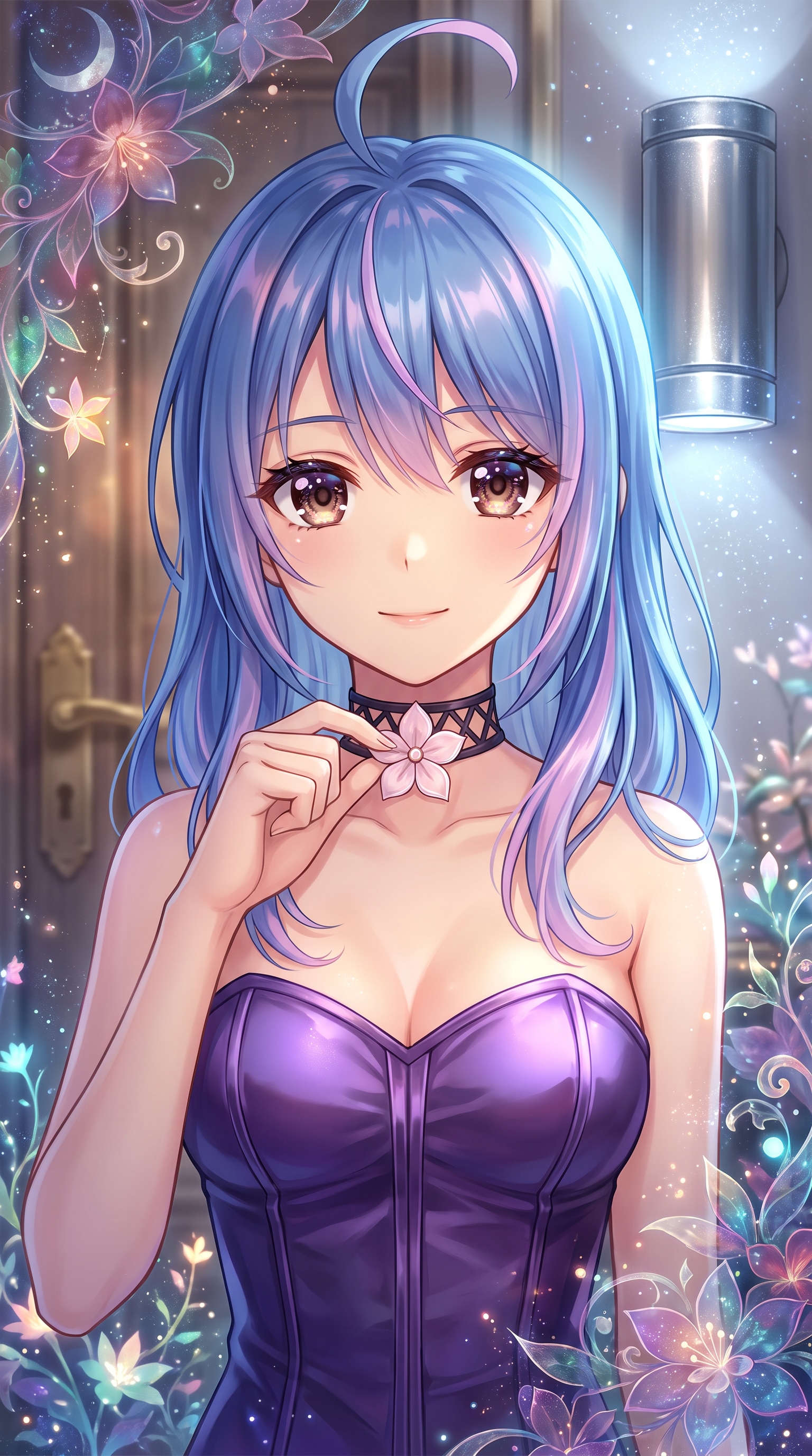蒼夜の花影