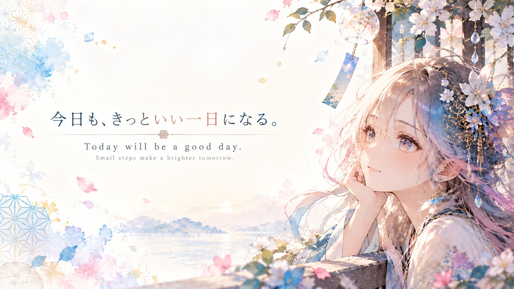 Today Will Be a Good Day  Today will be a good day.  Not because everything has to be perfect, and n | の人気AIイラスト・グラビア