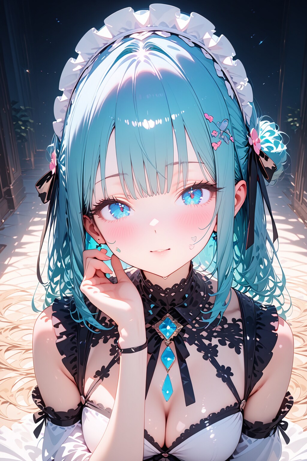 The maid with blue eyes