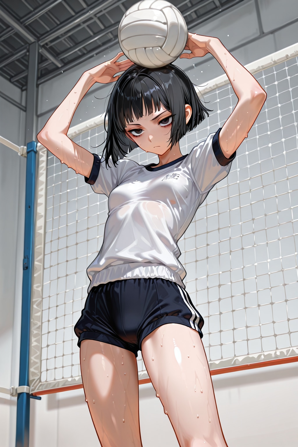 元気一杯なバレーボール部員を作りたかったのに、、、 | の人気AIイラスト・グラビア