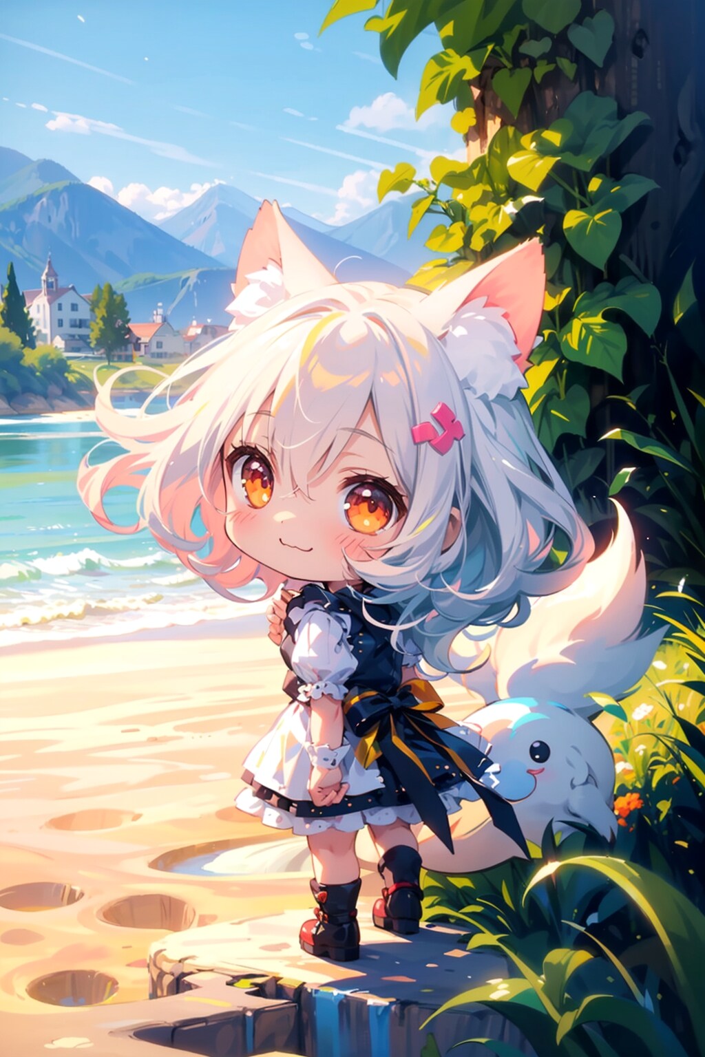 TOPAZ_ちびメイドちゃん。 | の人気AIイラスト・グラビア