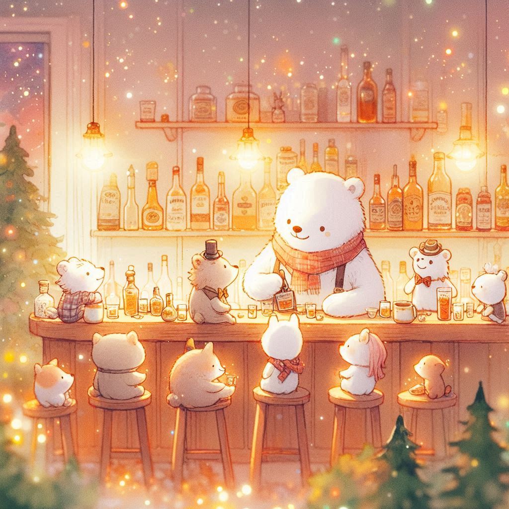 バーテンダーシロクマさん | の人気AIイラスト・グラビア