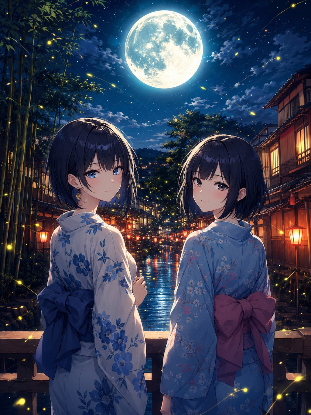 月夜の蛍