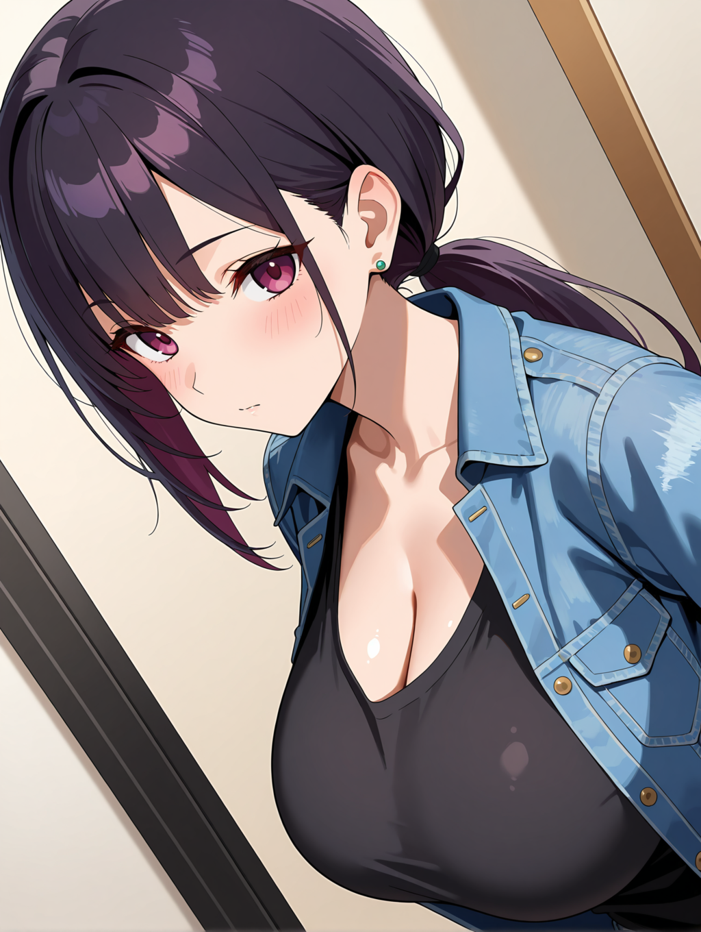 髪を束ねた涼音さん