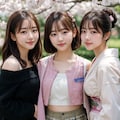 お花見三姉妹 7枚目