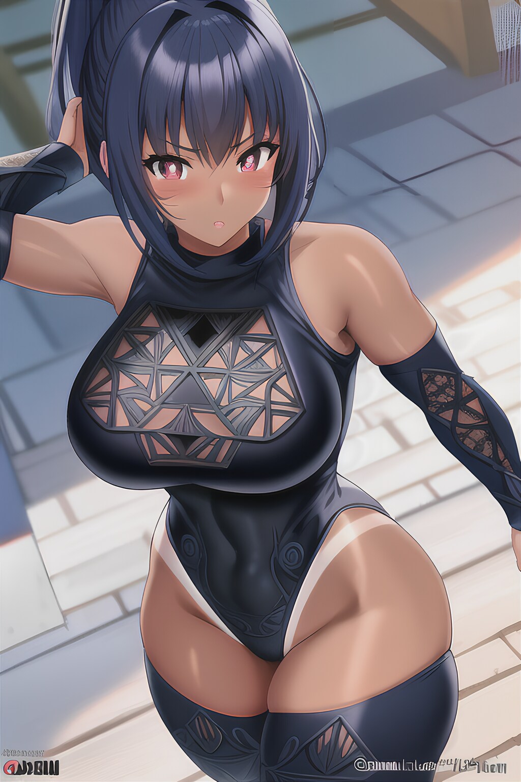 ニンジャギャル in 網スーツ