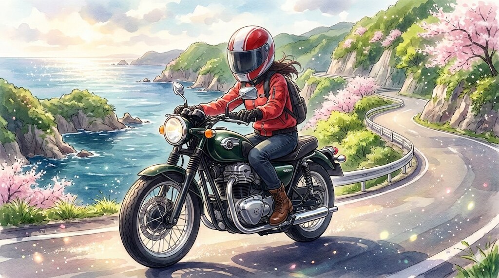 海沿いツーリング | の人気AIイラスト・グラビア