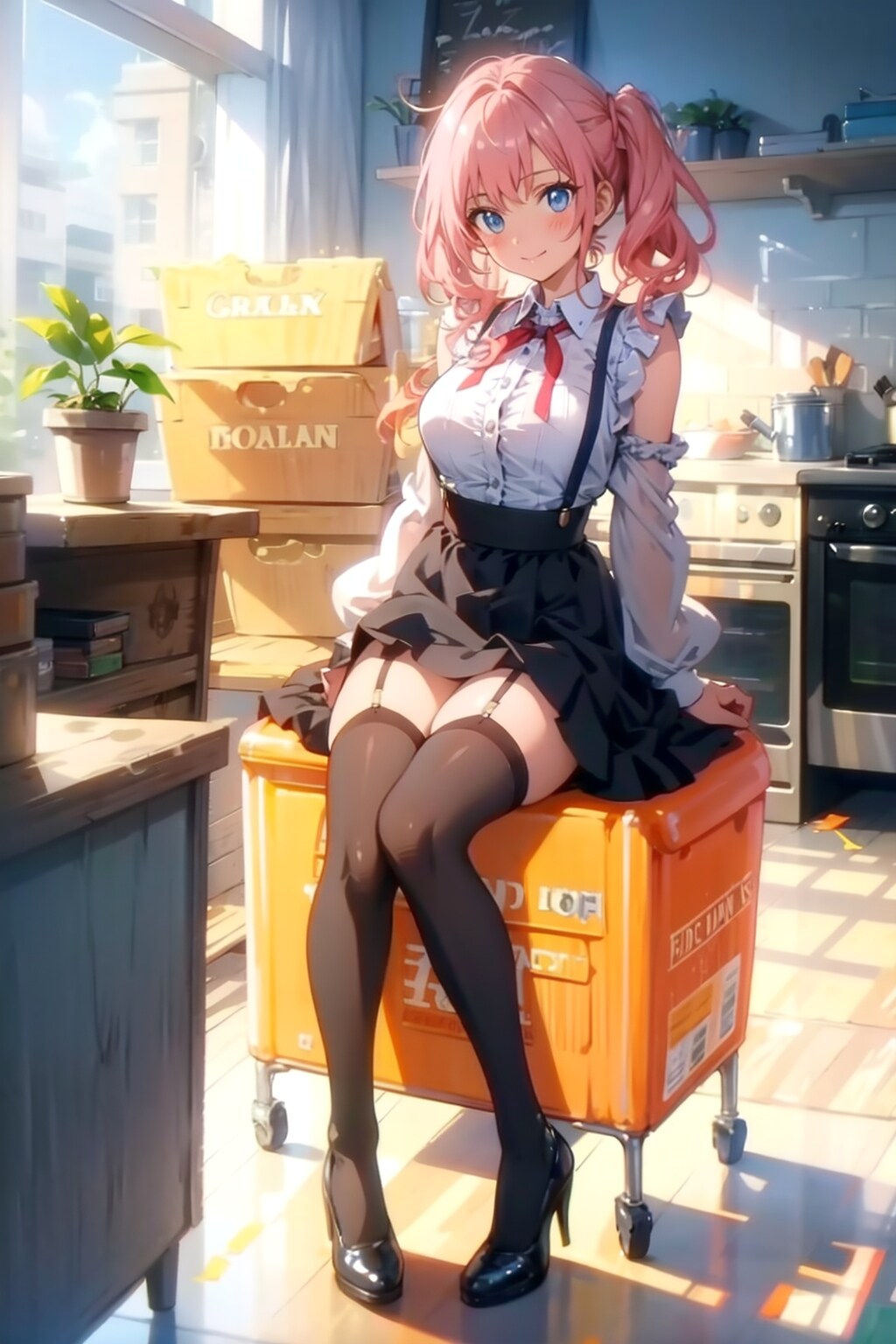 調理場での彼女