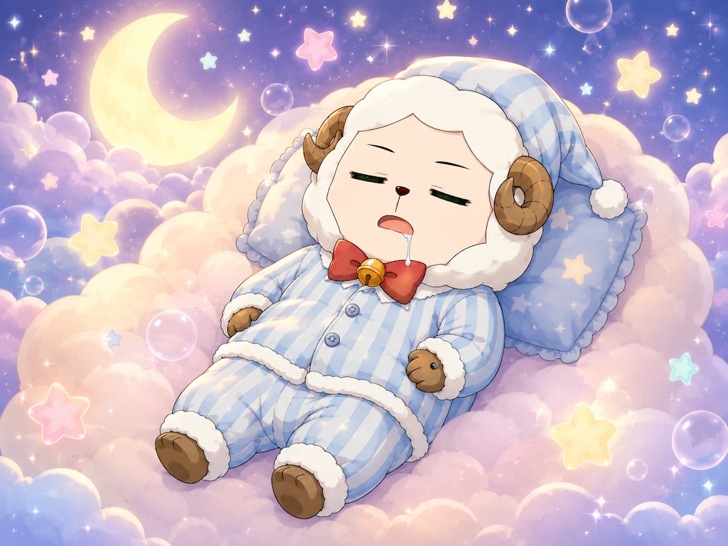 ヒツジ睡眠波💤