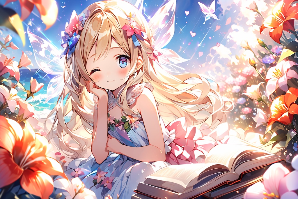 妖精とー緒に勉強しよ~