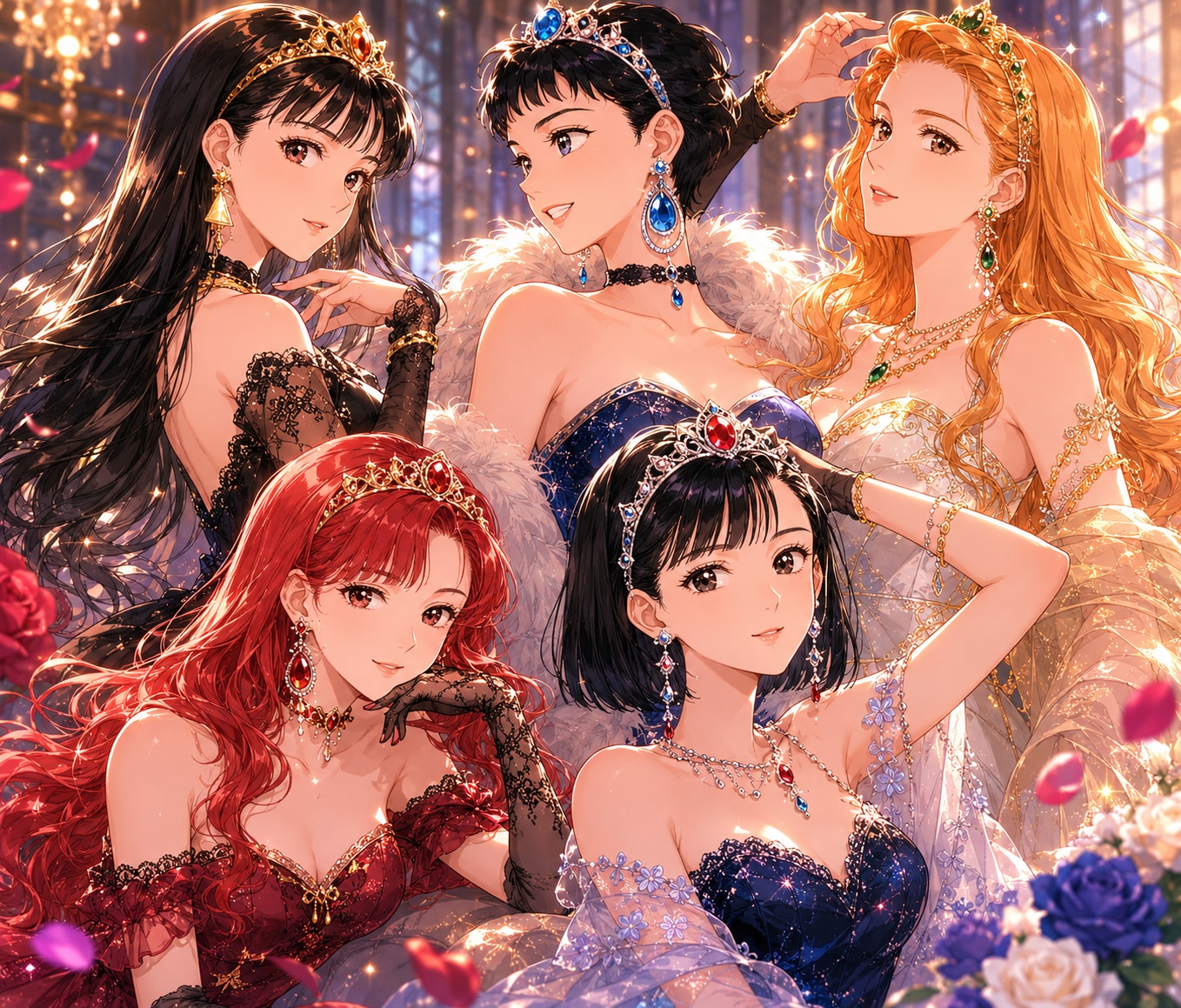 オーロラ五人娘 | の人気AIイラスト・グラビア