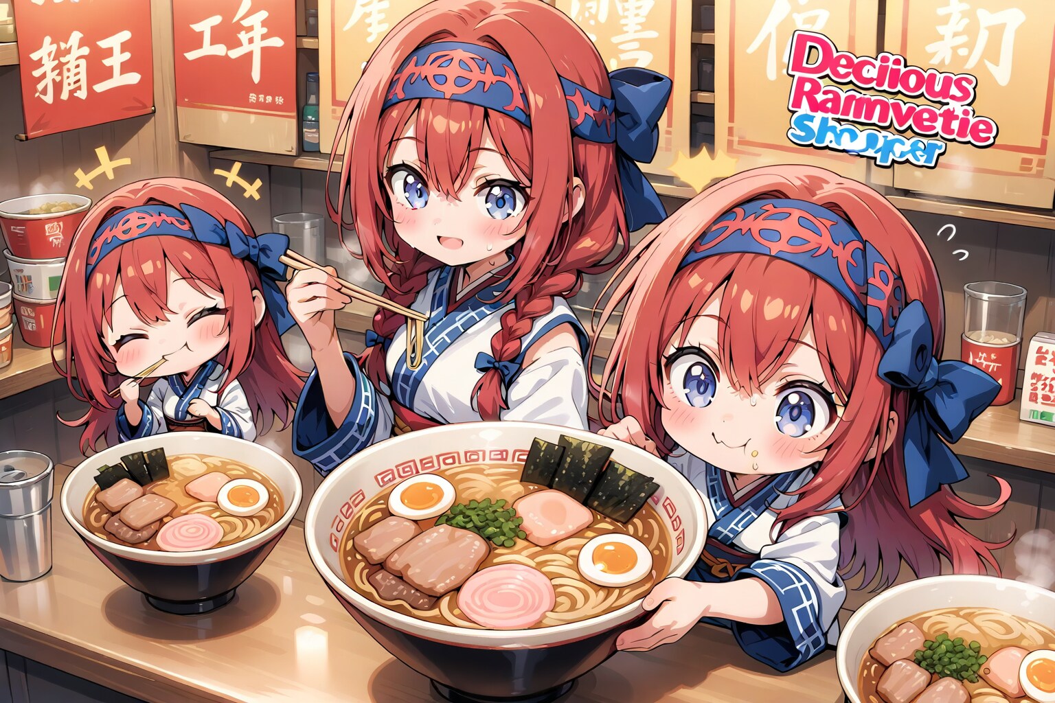ラーメン大好きコロポックル赤髪お兄ちゃんズくん達 | の人気AIイラスト・グラビア